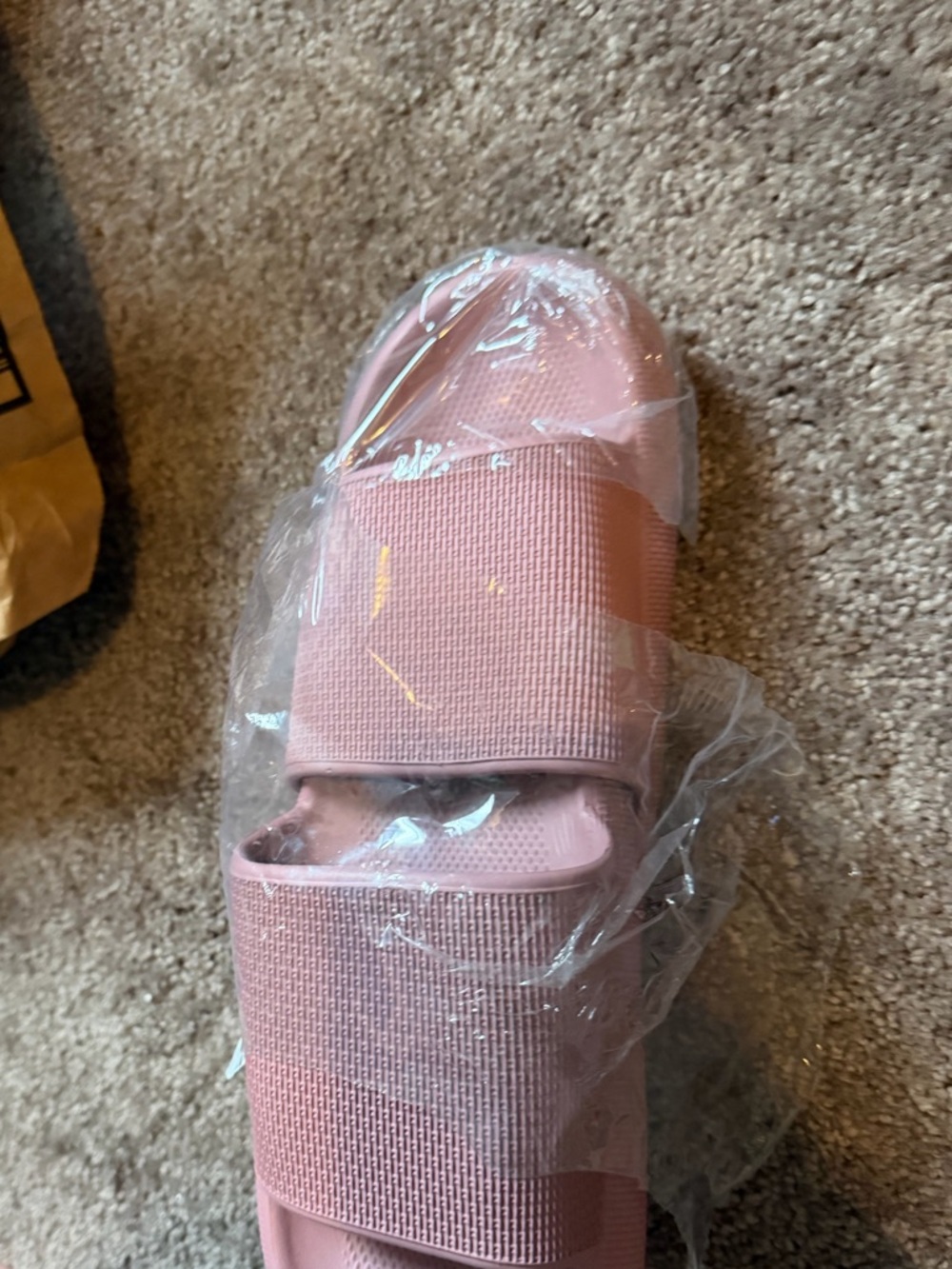 Women’s Pink Slide Sandals - Comfortable Slip-On